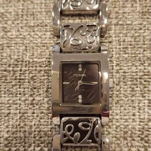 Fossil | Accessories | Fossil Silver And Black Enameled  display picture 1